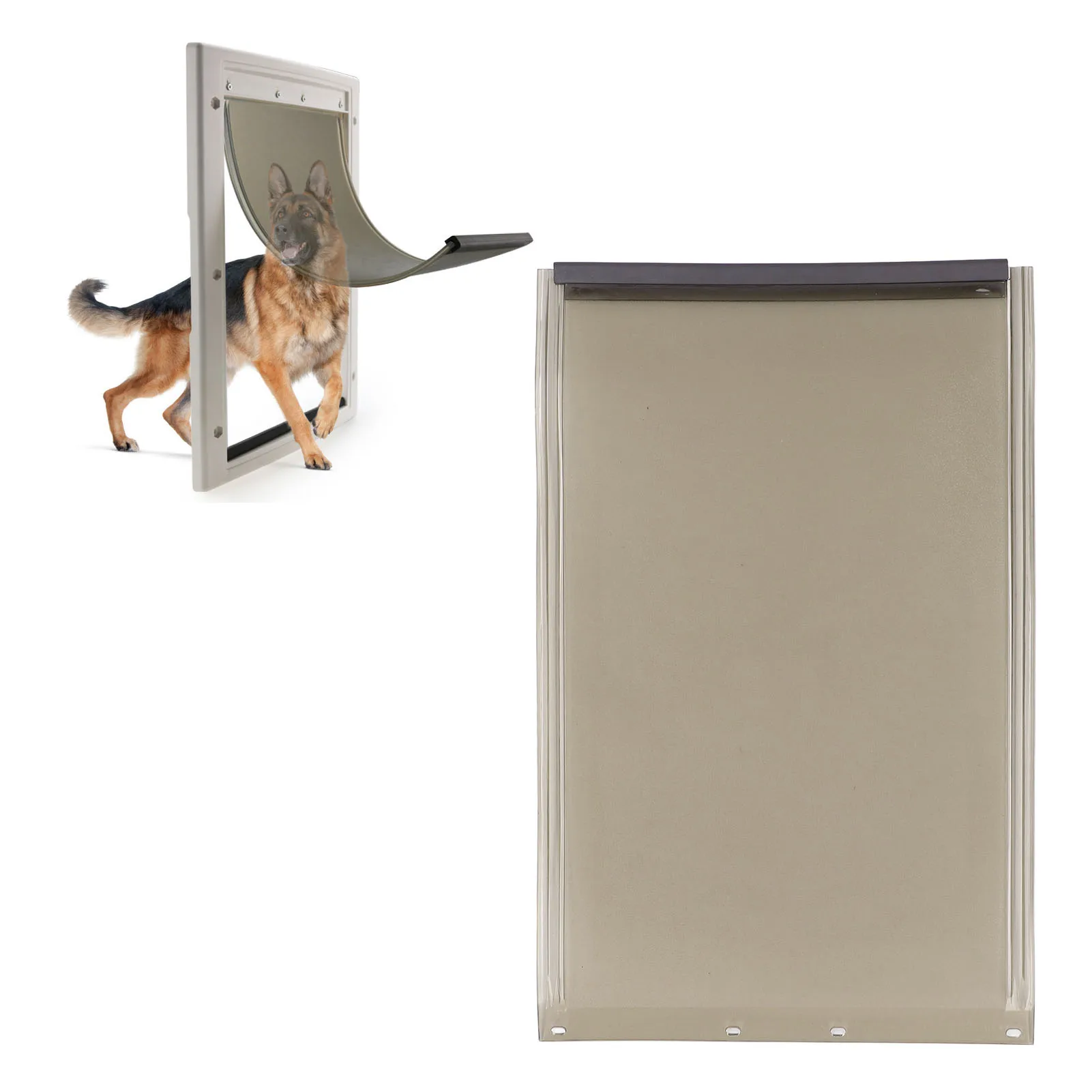 Cat Door Replacement Flaps Dog Door Replacement Flaps Soft TPU Easy to Install Water Resistant Pet TPU Dog Flap