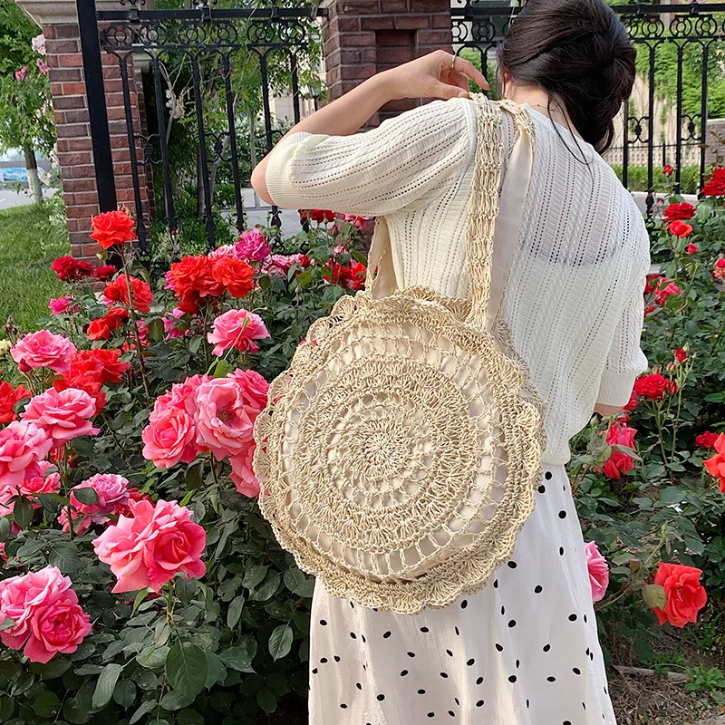 Sac Fourre tout Tissé Tout en Style Bohème Sac À Main