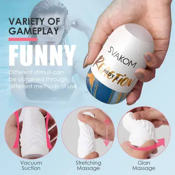 SVAKOM Egg Men Masturbers Sex Toys, Male Masturbators Sleeve Stroker Adult Toy for Mens Masturbation Orgasm Pleasure 4