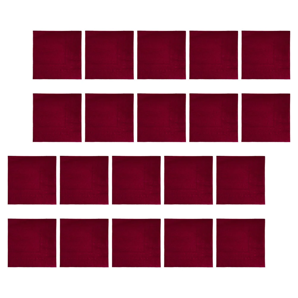 20 Pcs Solid Color Napkin Drinks Cocktail Napkins Bathroom Tissue Paper Birthday Baby Shower Bride Colored