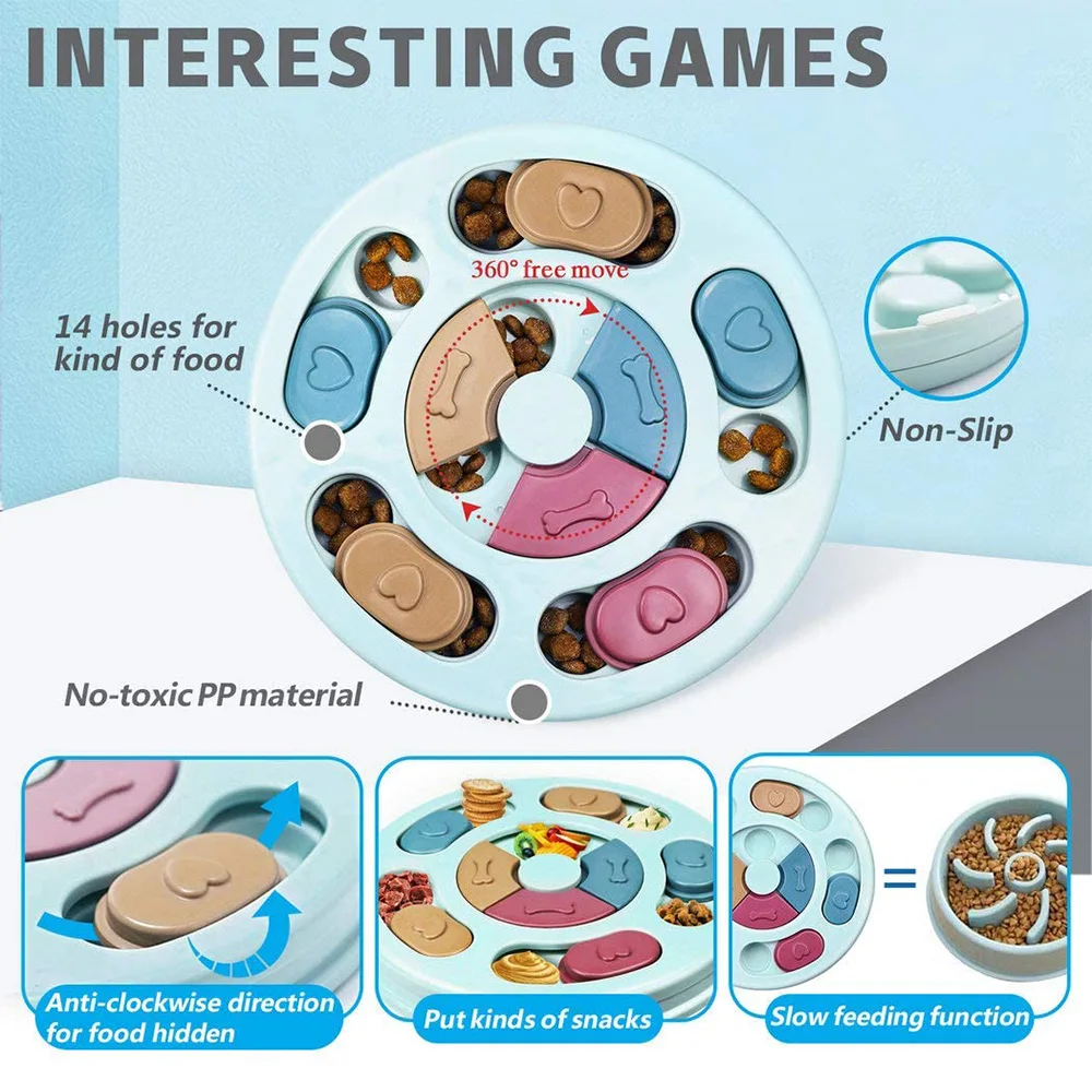 

Dog Puzzle Toys Slow Feeder Interactive Increase Dogs Food Puzzle Feeder Toys for IQ Training Mental Enrichment Dog Treat Puzzle