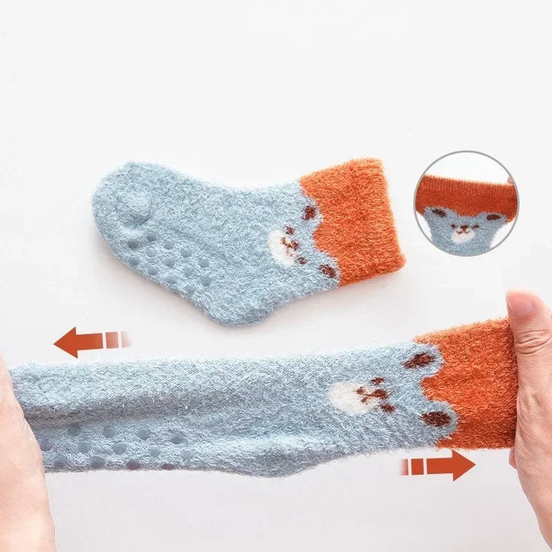 Autumn Winter Thick Warm Baby Stockings Super Soft Middle Tube Socks for Newborn Infant Toddler Boys Girls Mid Calf Long Socks - Image 4
