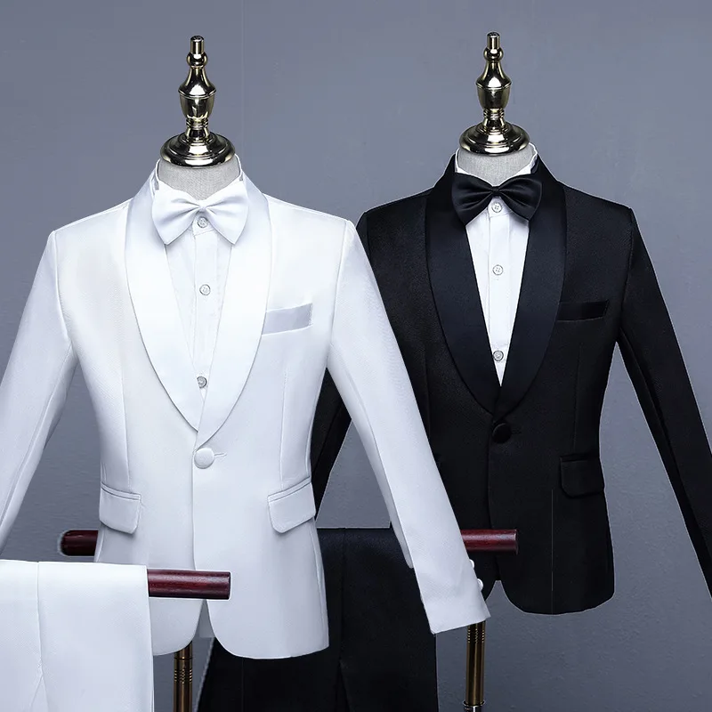 

Children's Suit Set Boys' Flower Girl Dress Piano Performance Dress Middle School Children's Handsome Suit Set Korean Version