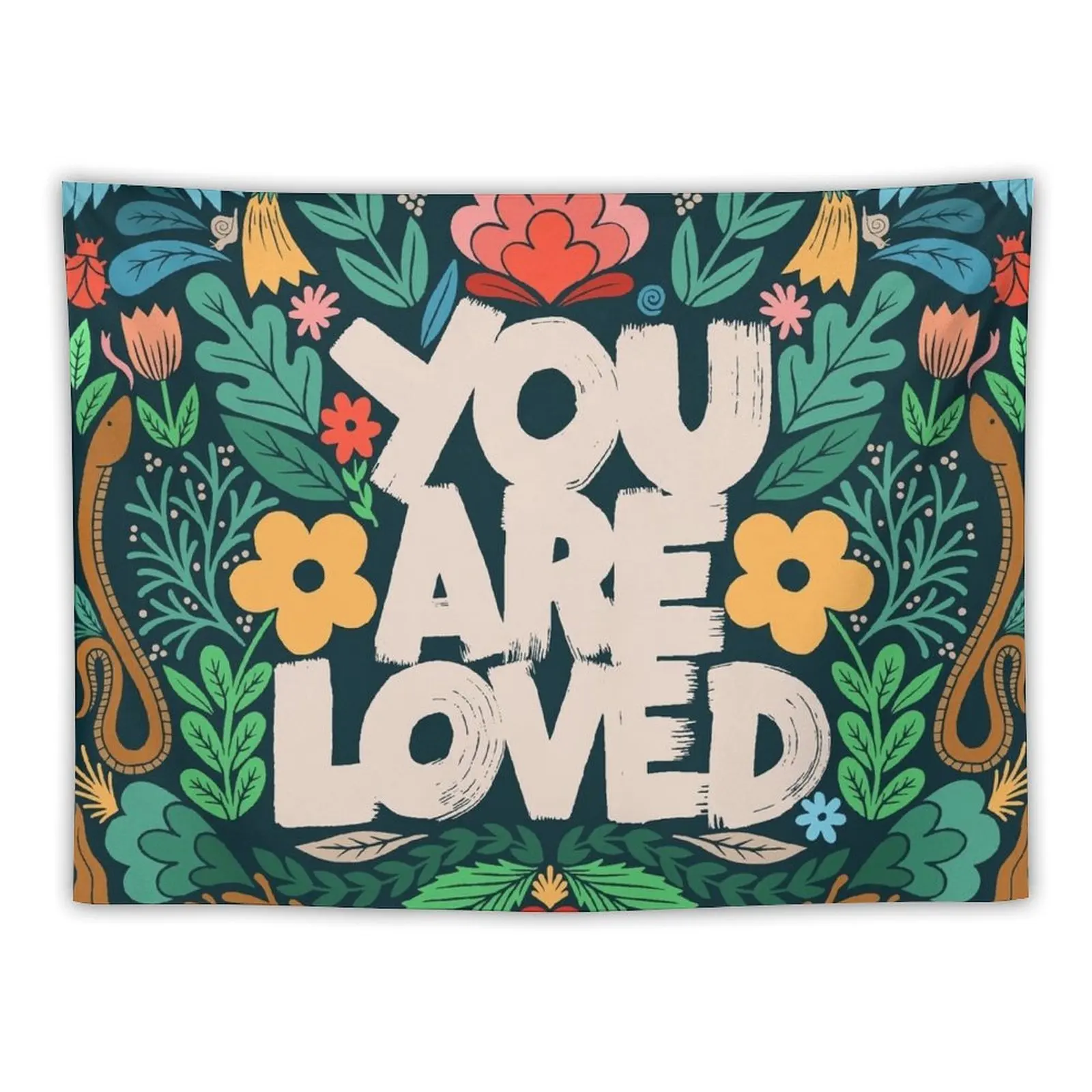

you are loved - garden Tapestry Custom Room Decor Aesthetic Decor Home Nordic Home Decor Tapestry