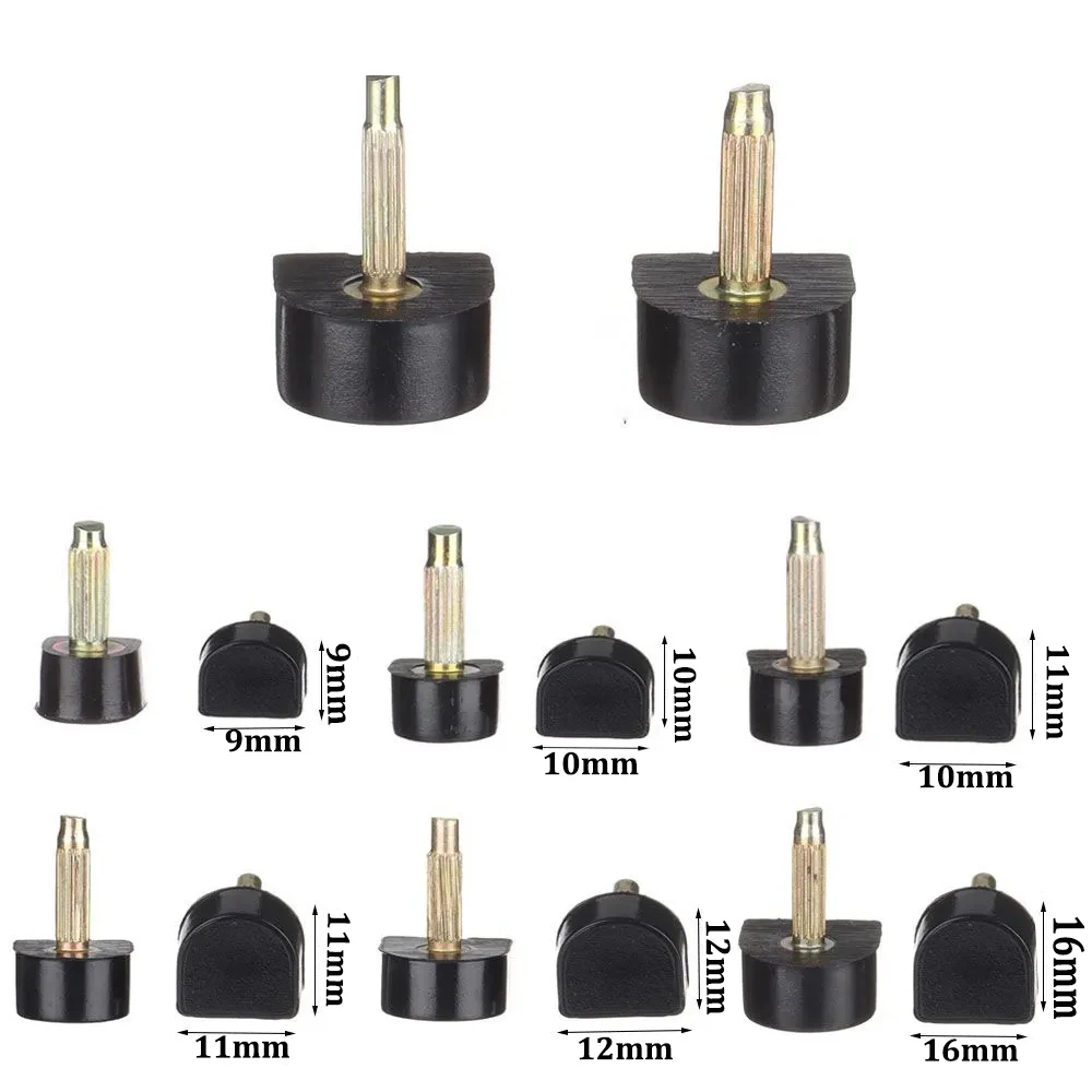 10pcs Black Women Shoes High Heel Repair Tips Pins Heel Stoppers Protect Dowel Lifts Replacement For High Heel Tips Taps 2
