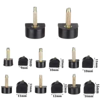 10pcs Black Women Shoes High Heel Repair Tips Pins Heel Stoppers Protect Dowel Lifts Replacement For High Heel Tips Taps 2