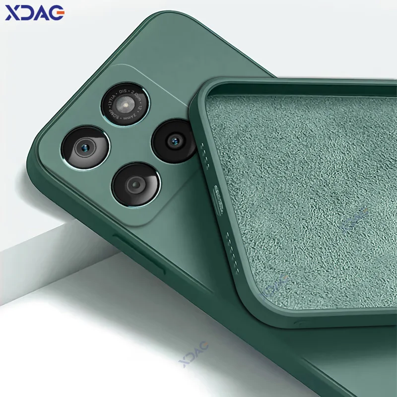 Luxury Candy Cellphone Case - Soft Square Liquid Silicone with Lens Protection