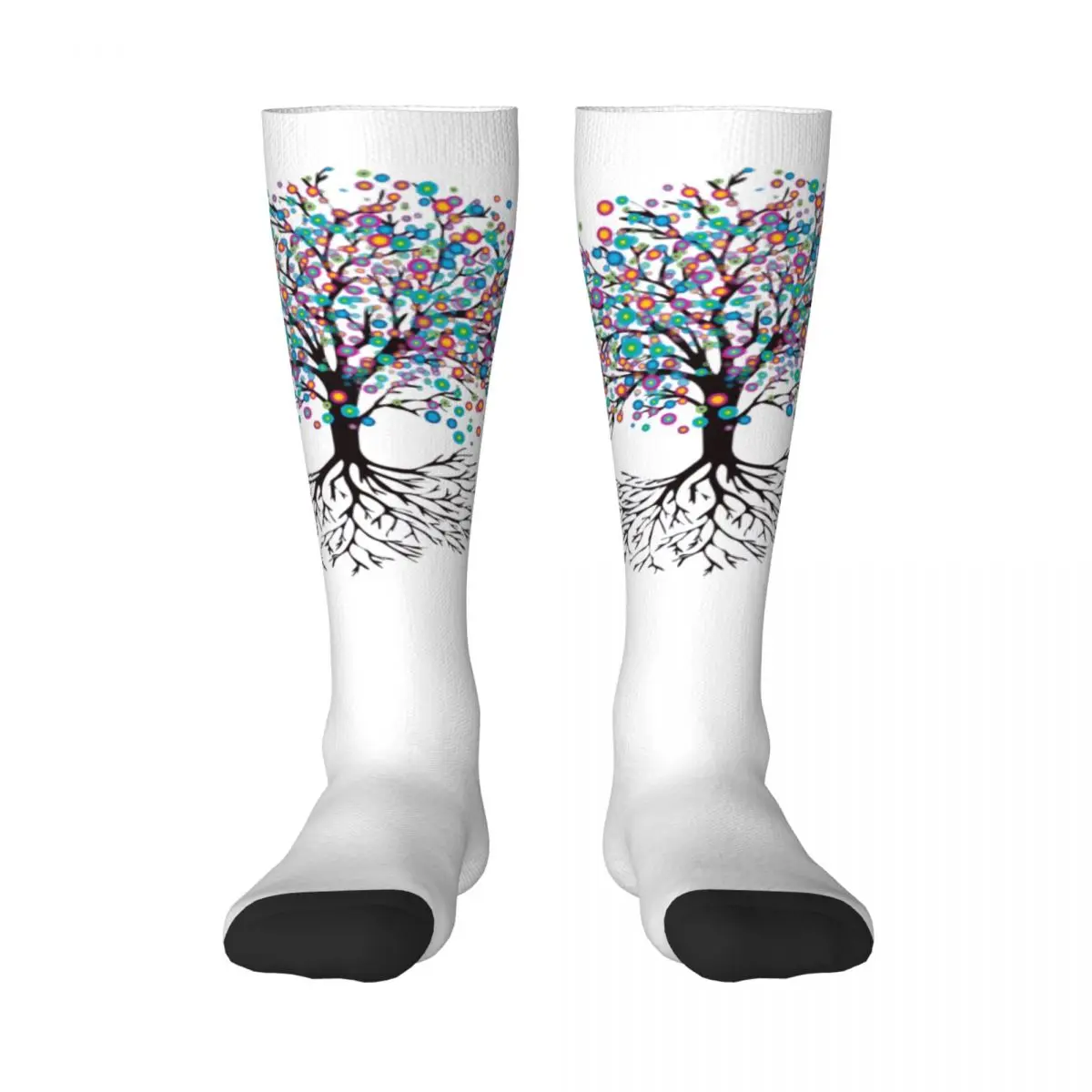 

premium Awesome Tree Of Life 9 Adult Stockings High elasticity INS style Compression Socks Humor