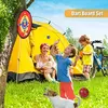 14 Inch 2-in-1 Dartboard and Basketball, Basketball Set Indoor Basketball Hoop, Sports Kids Outdoor Toy, 3