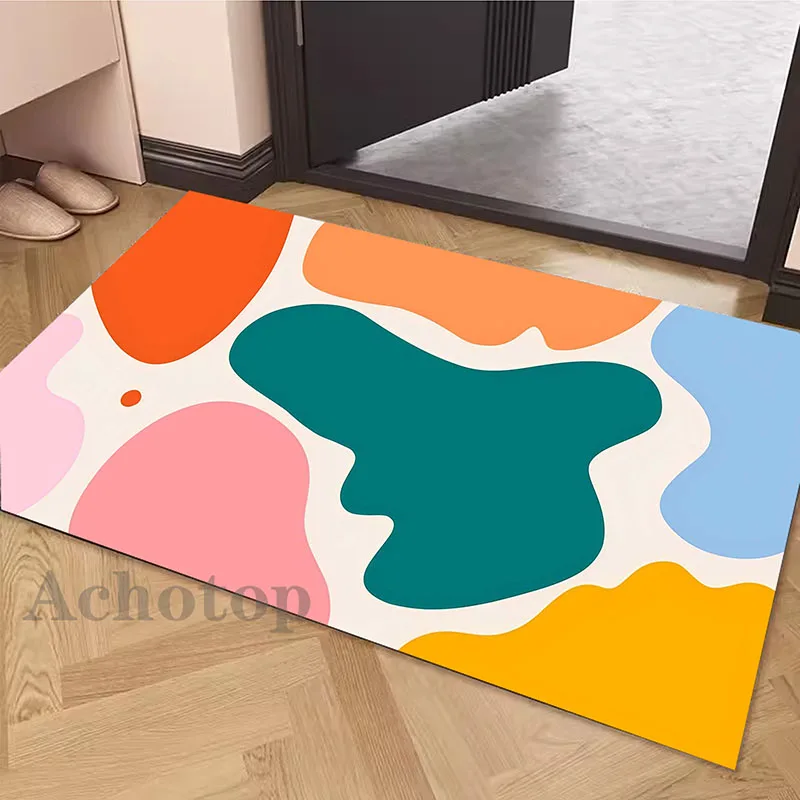

Irregular Figure Diatom Door Mat Graphic Carpets Rug Carpet Bath Kitchen Garden Anti-Slip Small Home Kitchen Welcome Mats