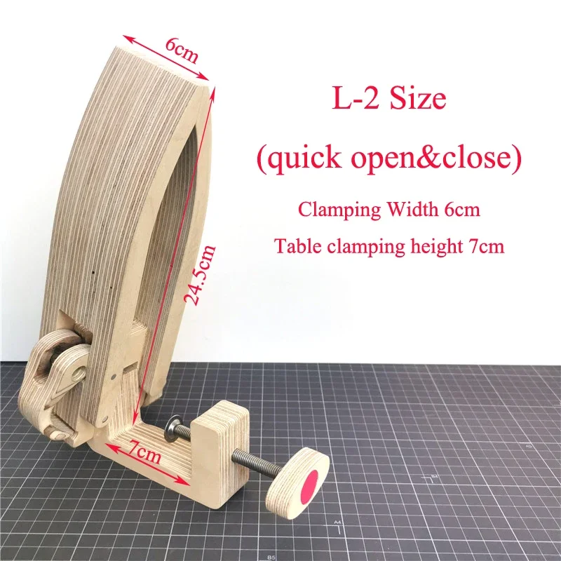 Leder-Näh-Pony Aus Buchenholz – Mit Verstellbarer Klemme & Edelstahl-Griff – Ideal Für DIY-Lederarbeiten & Handnähen