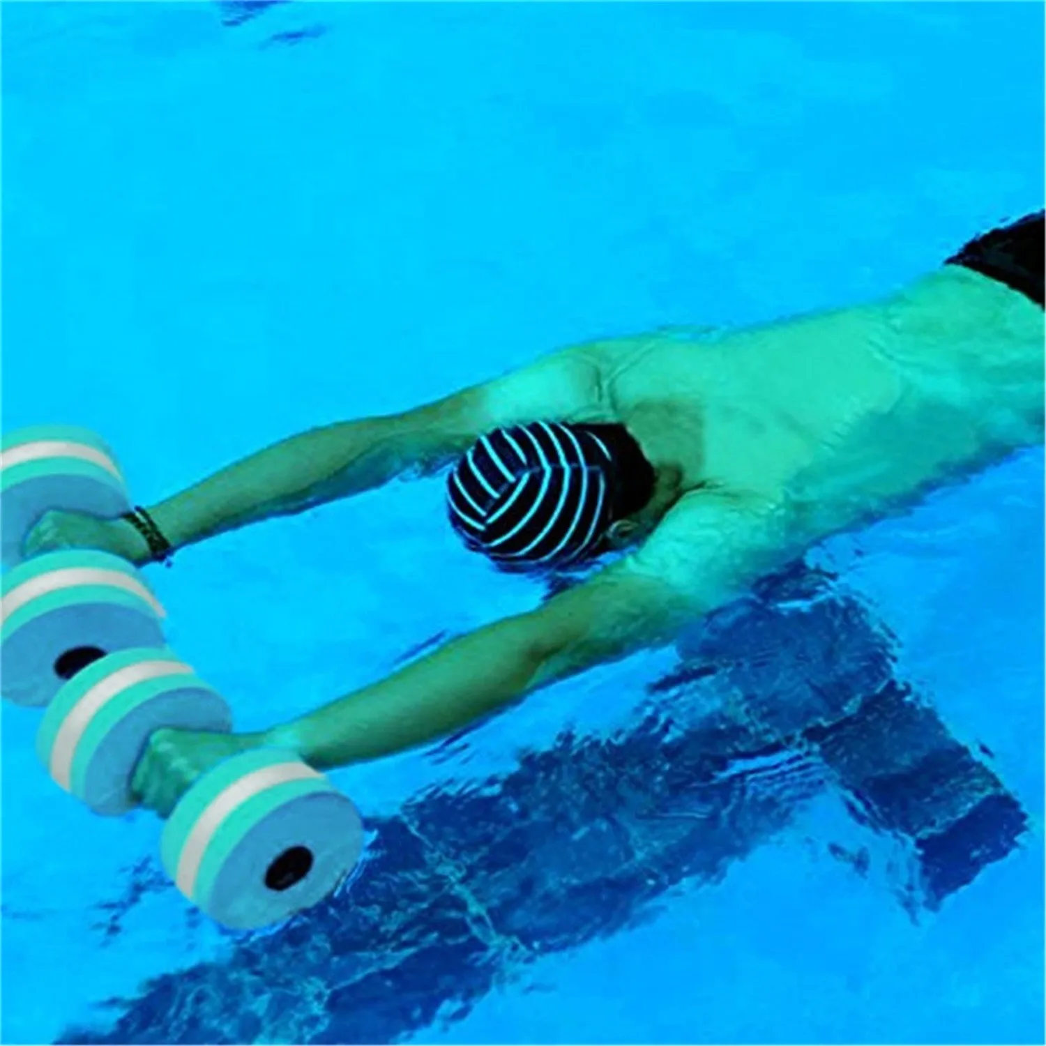 Single water dumbbell bottle EVA foam dumbbell Water aerobics fitness Floating Swim Gym Dumbbell Unisex Fitness Equipment