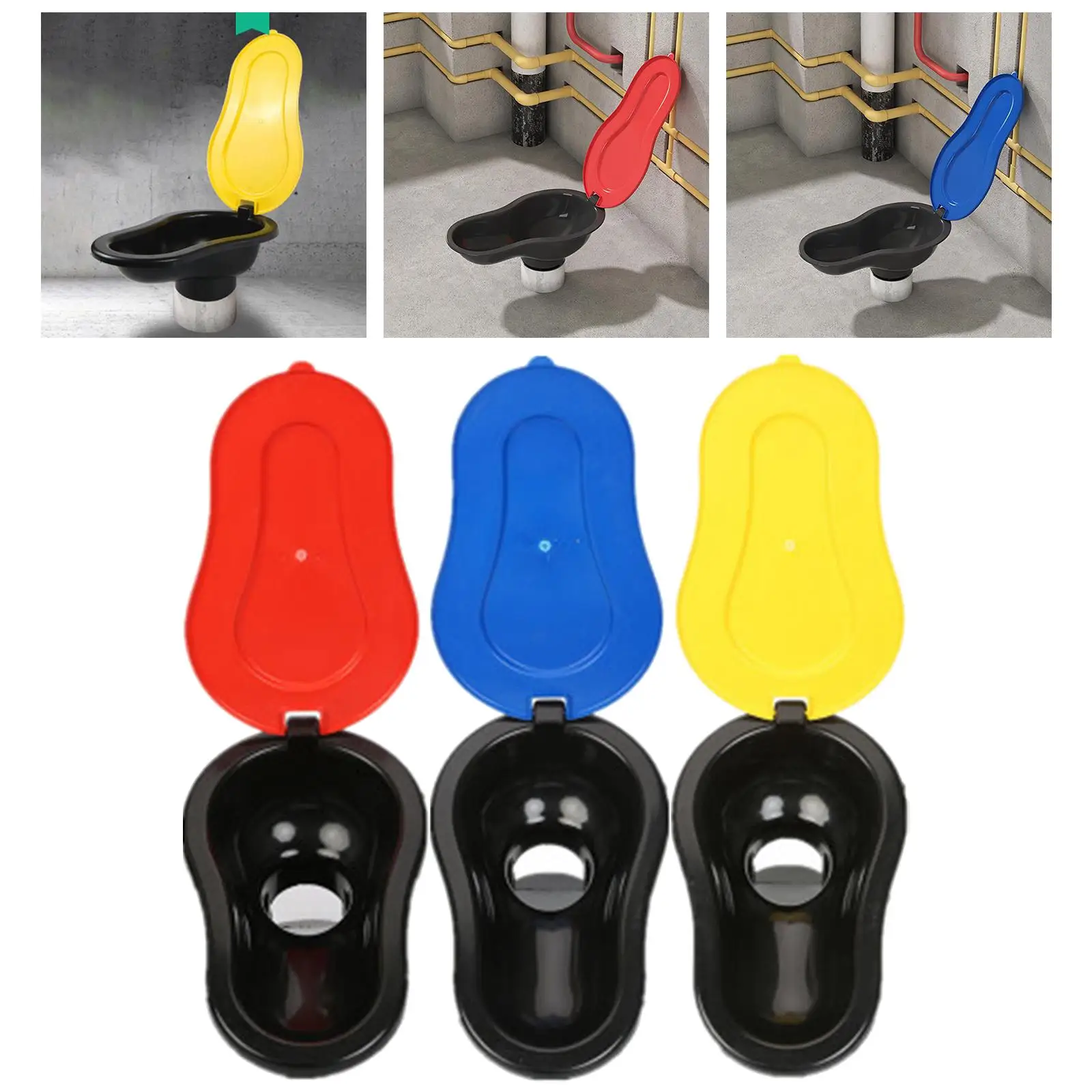 Temporary Toilet, Squatting Toilet for 110mm Pipe, Easy to Install, Urinal,