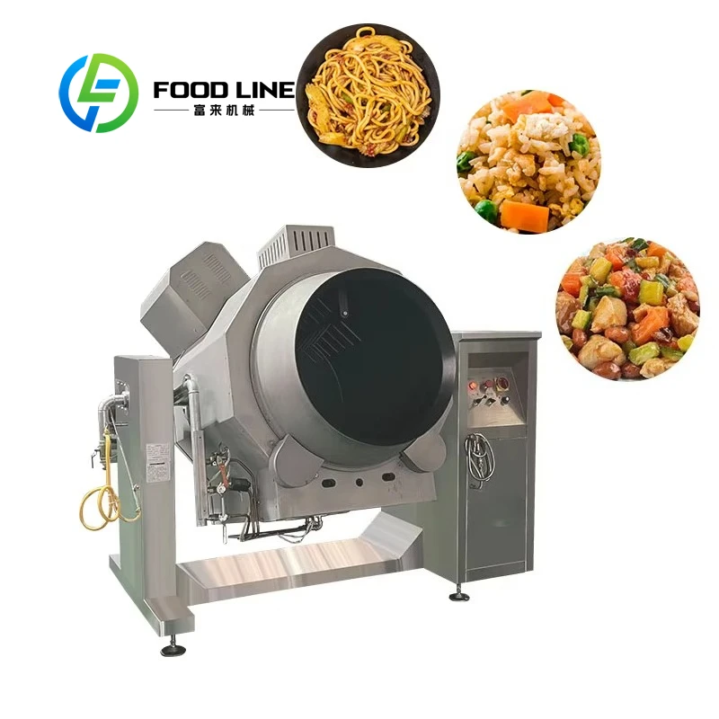 Macchina per cucinare il riso fritto automatica elettrica a gas da cucina centrale robot Stir Fry intelligente personalizzata - immagine 3