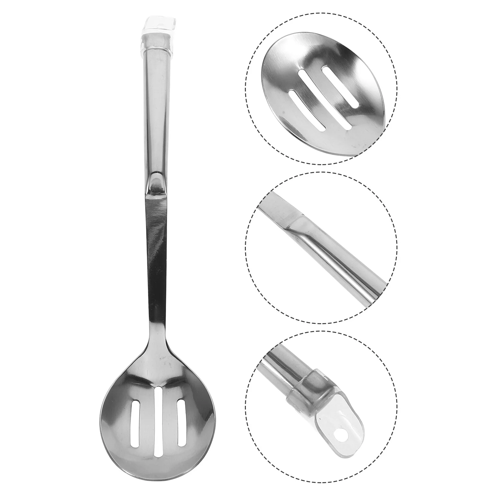 

Colander Portable Serving Utensils Small Slotted Spoons Cooking for Buffet Tableware Stainless Steel Household Home Accessory