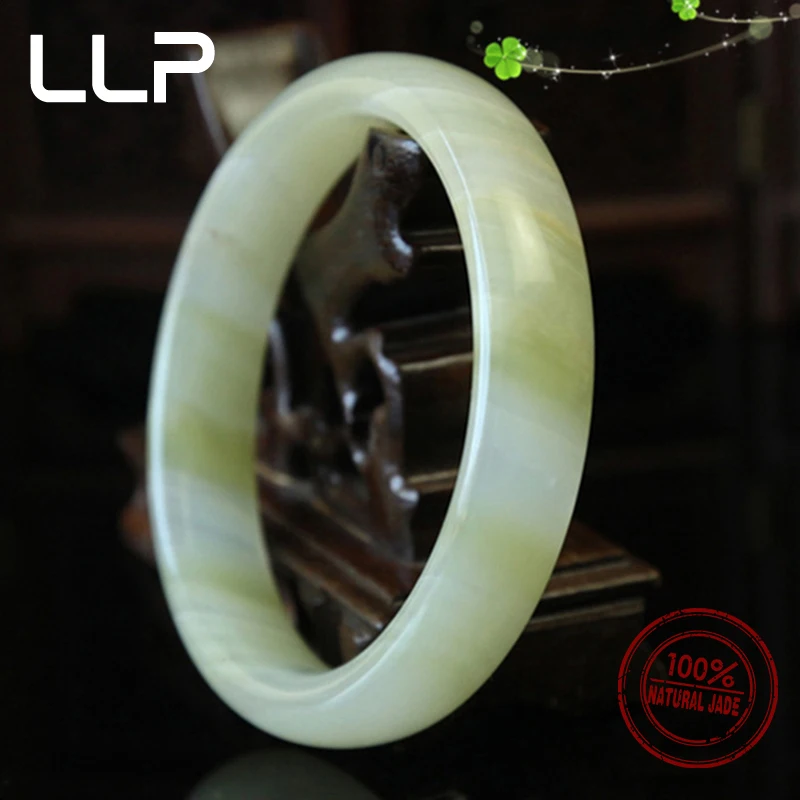 A-Grade natürliche afghanische Seide Jade Armreif einfache personalisierte exquisite meistverkaufte Mode Luxus Schmuck – Detail 4