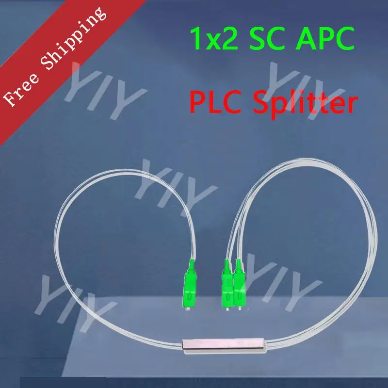 

Free Shipping 5PCS/Lot Fiber Optical PLC Splitter SC 1 : 2 Mini Steel Tube Type 1x2 0.9mm Fiber Opitc Splitter SC/APC Connector