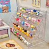 Multilayer Acrylic Display Stand Durable Display Rack For Cupcake Perfume Doll Transparent Trapezoidal Blind Box Storage Shelf 5
