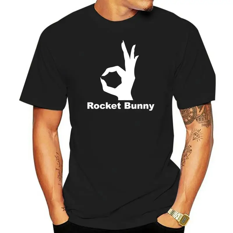 T-Shirt Uomo Pandem Rocket Bunny Print Girocollo Maniche Corte Top Abbigliamento