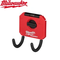 Milwaukee 48-22-8335 PACKOUT 3” Curved Hook Reinforced Hook  Anti Slip Rubber Wall Mounted DIY Storage Tool 1