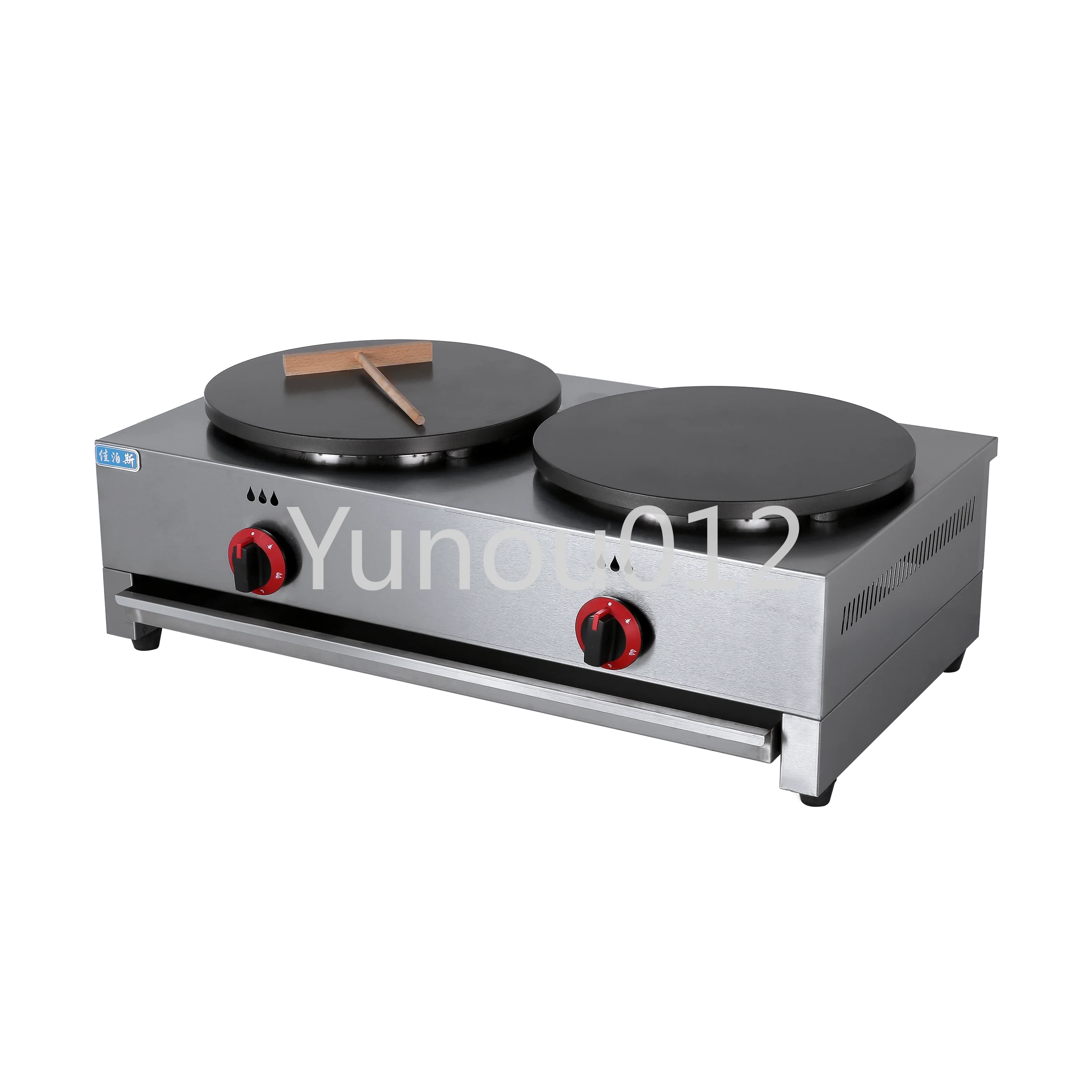 

Automatic Gas Double Nonstick Pan Crepe and Pancake Makers Kitchen Equipment Machine Commercial