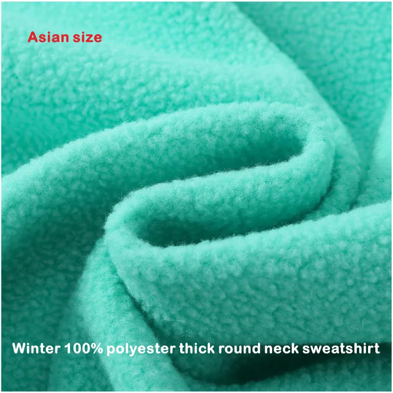 Customized Thick Winter Loose Sports Shirt With Printed Embroidery LOGO Round Neck Hoodie Personal Company Work Uniform 6