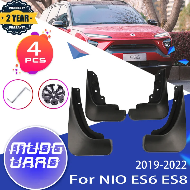 

4PCS Car Mudflap for NIO ES6 ES8 Accessories 2019~2022 Fender Mud Splash Guards Flap Mudguard Car Exterio rAccessories 2020 2021