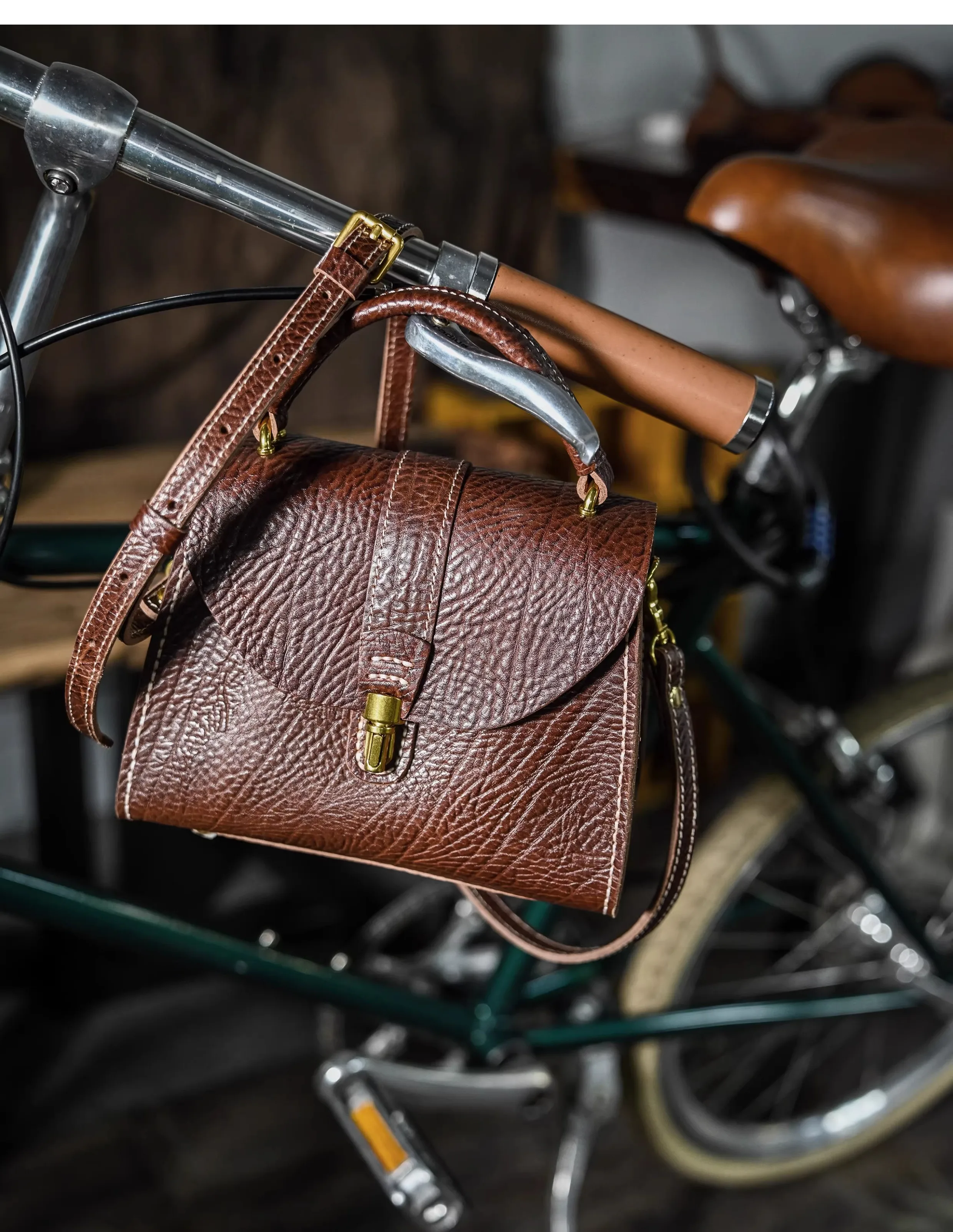 Organisatoren Designer handgefertigte Vintage-Damenhandtaschen aus Rindsleder, luxuriöse Wochenendparty-Umhängetaschen aus echtem Leder für Damen. – Detail 16