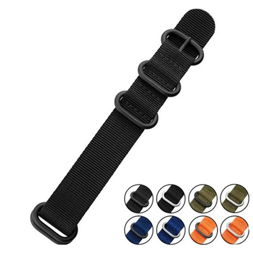 Nuovo Per Suunto Core Nylon Diver Watch Strap Band Kit Con Alette 5-Ring Pdv Clasp 20 22 24Mm Zulu + Tools