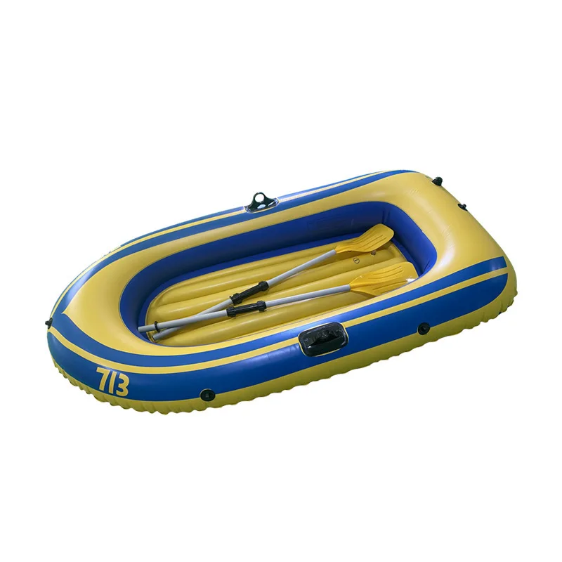 Durable 1-2 Person Thickened PVC Inflatable Boat With Paddles