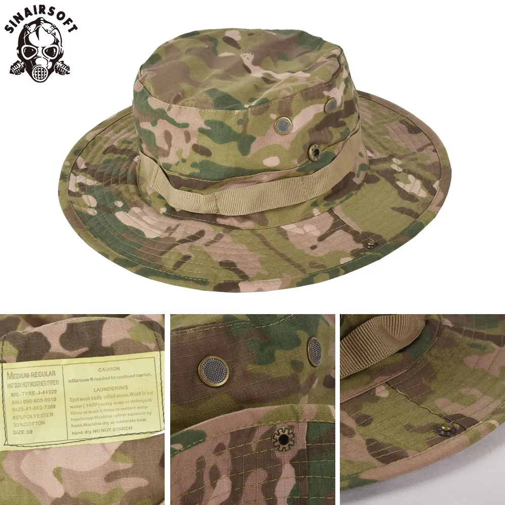 SINAIRSOFT Summer Tactical Bonnie Hunting Hat Camouflage Outdoor sports Mountaineering Cap Men Nylon Fishing camping LY1203