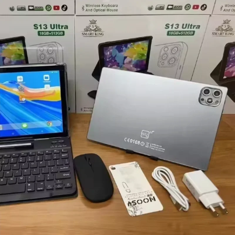 키즈 태블릿 S13 울트라 10.1인치 IPS 스크린 2심 와이파이 안드로이드 15 키즈 노트북 S13 울트라 태블릿 킹 스마트 교육용 키즈 태블릿