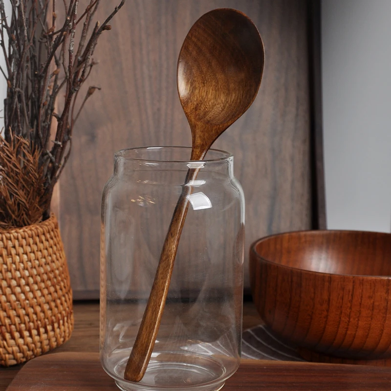 Kitchen Utensils Wooden Spoon Eco-friendly Tableware Gift Natural Easy To Clean Oval Spoon Eating Stirring wooden spoon,wooden cooking spoon