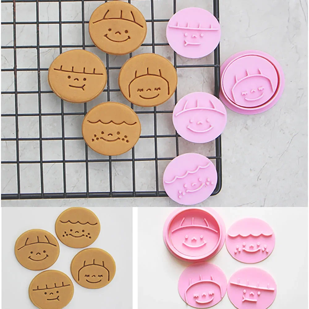 Cartoon Baby Biscuit Mold DIY Cookie Stamp Baking Tools and Accessories