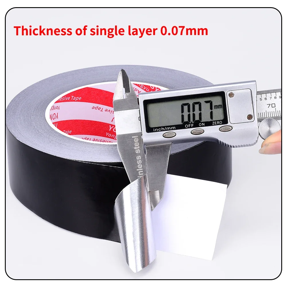 Nastro In Foglio Di Alluminio 15 Mm X 50 M - Biadesivo, Per HVAC, Sigillatura Condotti E Riparazioni - Foto 4