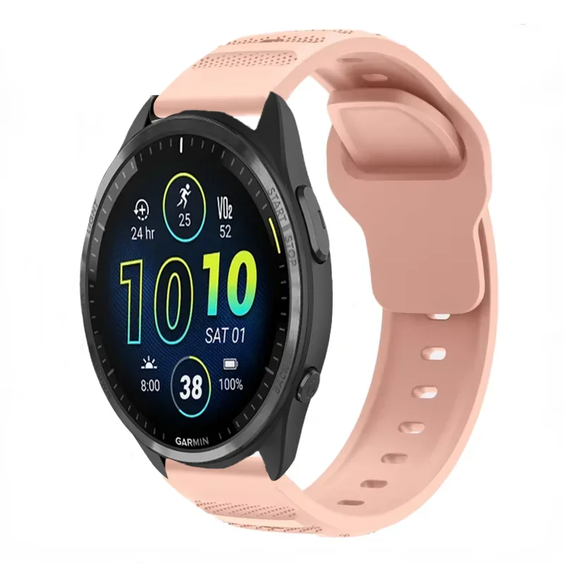 Comfortable & Breathable Silicone Wristband, 20mm/22mm, Replaceable Strap for Smartwatches