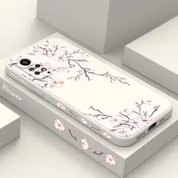 Bright Orchid Silicone Phone Case Cover - Elegant Protection - Redmi Note 11E Pro (White)
