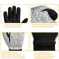 MOREOK Winter -20°F 3M  Warm Gloves Cycling Outdoor Sports Running Motorcycle Ski Touch Screen Non-slip Wear-re Gloves 2
