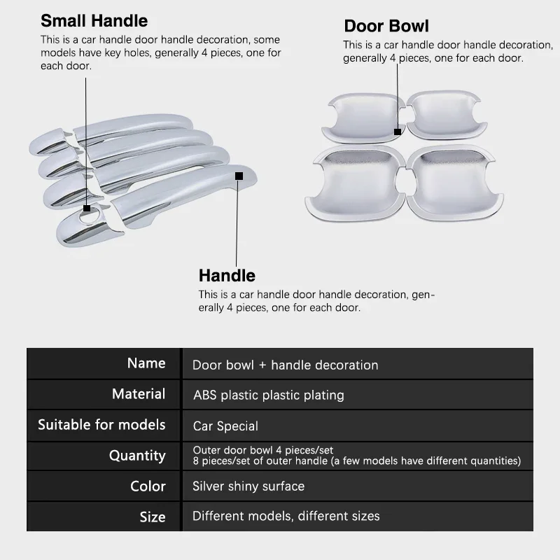 For Seat Cordoba Mk1 6k 1993 1994 1995 1996 1997 1998 1999 2000 2001 Chrome  Door Handle Cover Trim Set Car Accessories Stickers - Car Stickers -  AliExpress