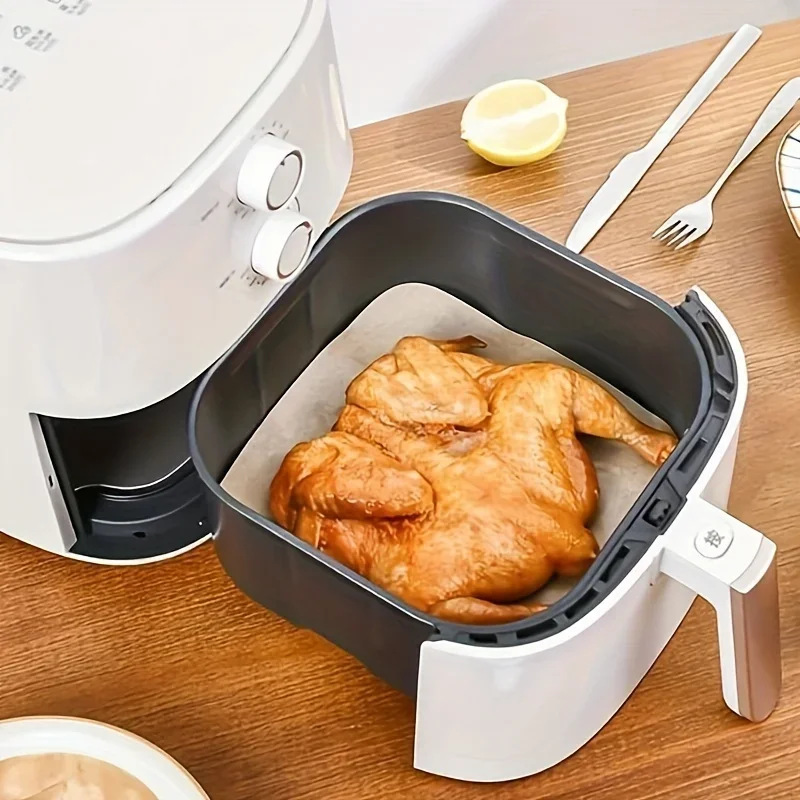 Air Fryer Liners, Non-Stick Paper Sheets for Baking, Roasting & Microwave-Easy Cleanup, Individual Sheets for Healthier Cooking