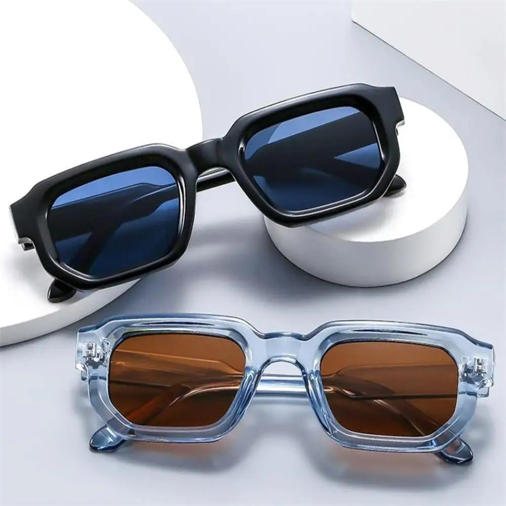 Vintage Rectangle Frame Sunglasses Women Men Fashion Retro Candy Color Sun Glasses Brand Design Uv400 Shades Eyewear Goggles