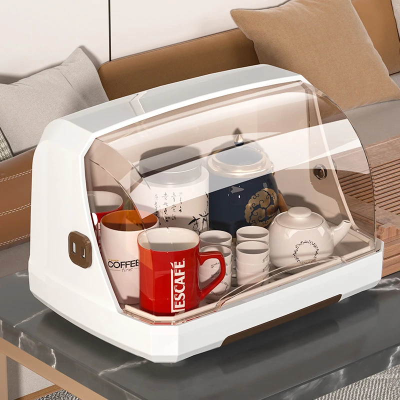 Clear Dustproof Water Cup Storage Rack Desktop Cabinet Bottle Storage Box Household Cup Holder Easy To Take