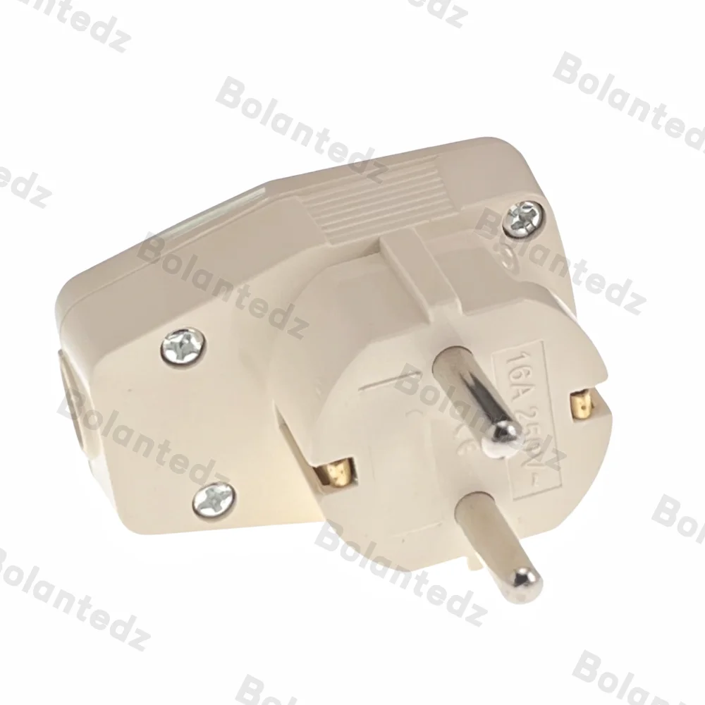 1PCS Schuko Germany Type F Rewireable Power Plug 250V 16 Amp W/ LED Indicator Switch power plug adapter power cord plug