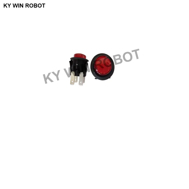 

3pcs/lots 20MM SB-53 Imported Taiwan Circular Pushbutton Switch 4 Legs Self-Locking Power Switch with Lamp 16A250V