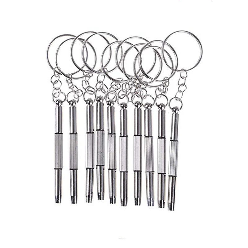 3-in-1-Brillenschraubendreher, Brillenschraubendreher, Uhrenreparaturset mit Schlüsselanhänger, tragbare Handwerkzeuge, Präzisions-Schraubendreher-Werkzeuge – Detail 6