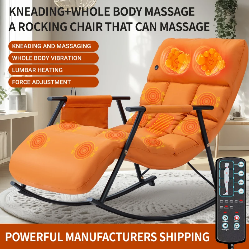 Living Luxury Folding Reclining Chair Balcony Adult Rocking Chair Design Armchair Relax Chair Bed Sun Loungers Sofas furniture 5