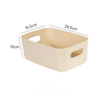 เดสก์ท็อปกล่องเก็บหอพัก Sundries พลาสติกกล่องเก็บเครื่องสําอางห้องน้ําห้องครัว Sorting Storage ตะกร้าถัง 10