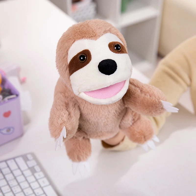 30 estilos de animales de peluche, juguetes para manos y dedos, marionetas, lindas muñecas educativas para bebés, pato, cordero, vaca, perro, caballo, regalo para niños