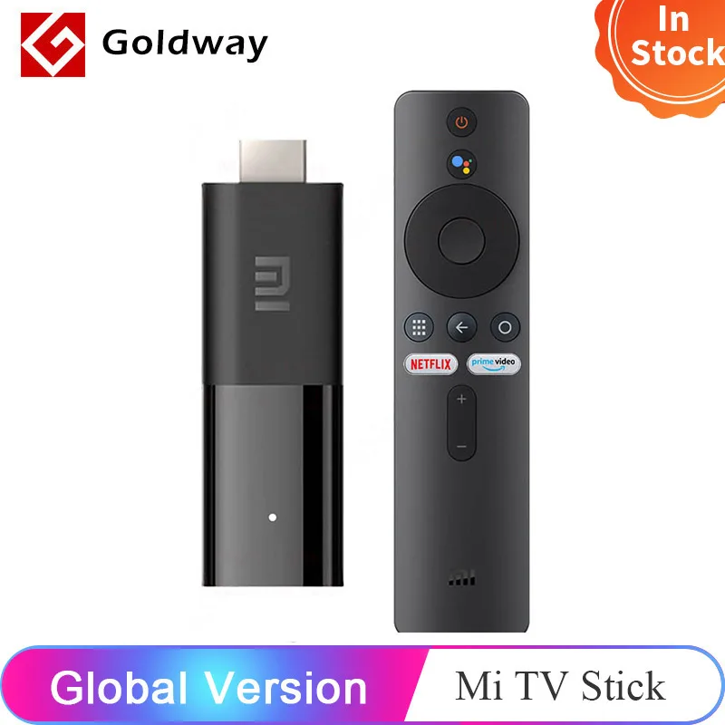 Global Version Xiaomi Mi TV Stick Android TV 9.0 Smart 1080P 1GB RAM 8GB ROM Bluetooth 4.2 Mini TV Dongle Wifi Google Assistant 1
