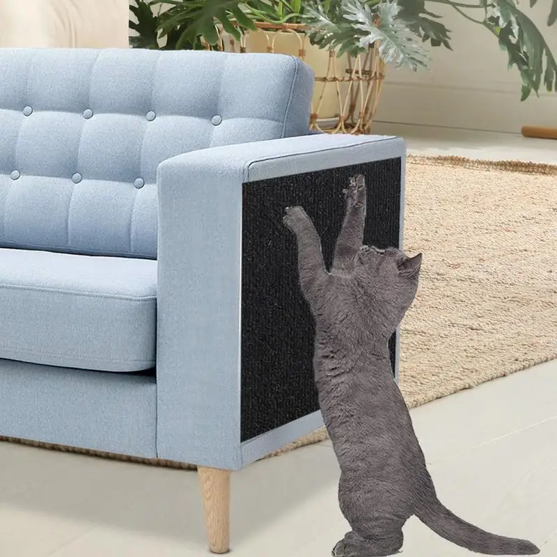 

Wall Anti Cat Scratch Sofa DIY Cats Scratch Board Sofa Protection Paws Sharpen Trimmable Self-adhesive Carpet Cats Scratch Board